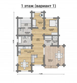 Дом из бревна VZ-164